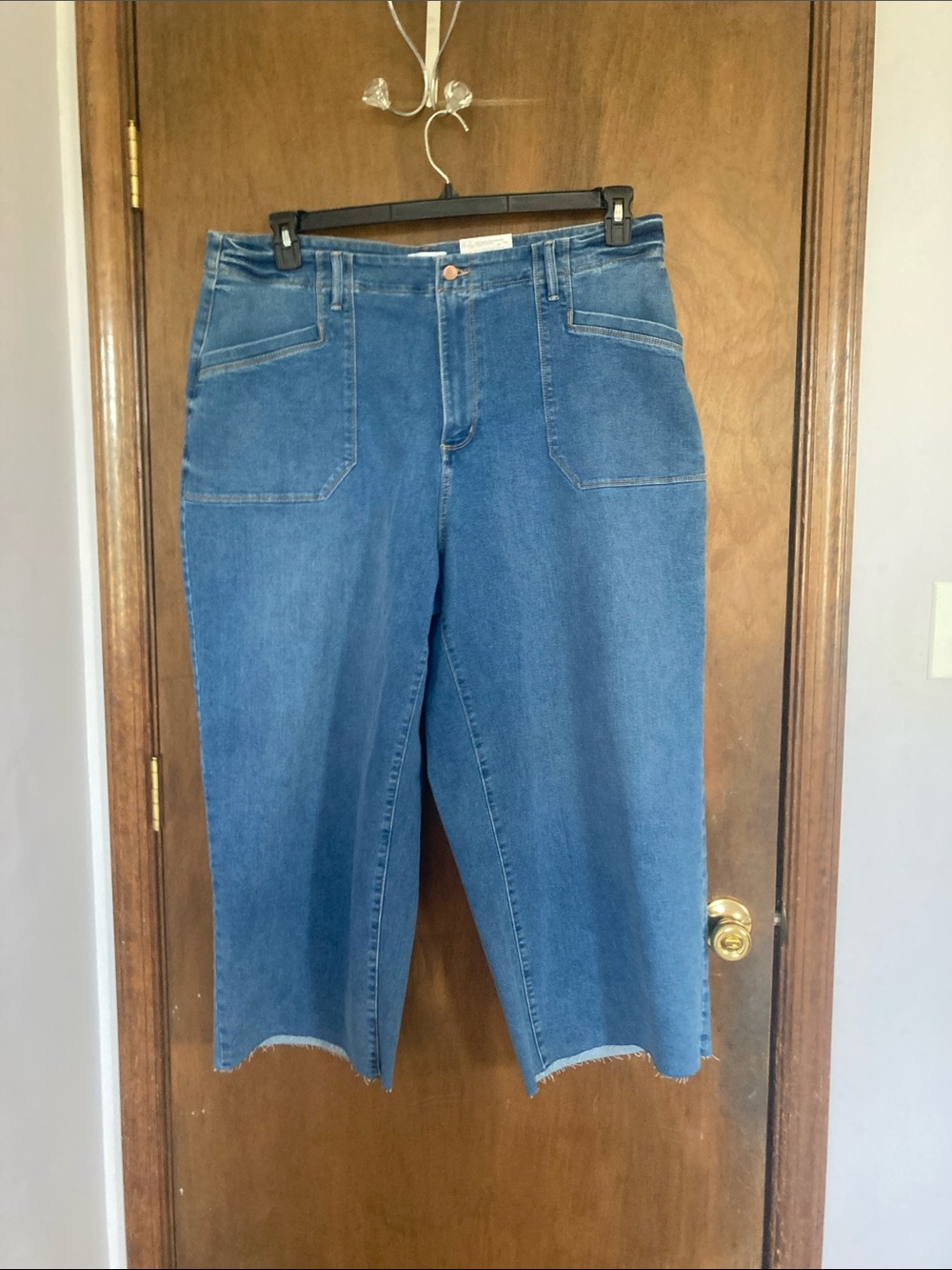 Sonoma wide leg jean high rise raw hem 20W